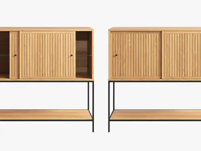 Joybird Elsa bar cabinet 3D model