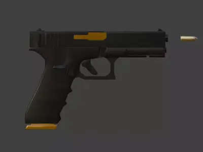 Glock 19 realistic 3D model
