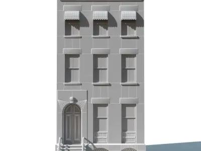 New York Brownstone townhouse 3D model