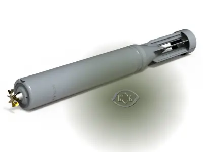 Russian Single bomb bundle RBS-100 AO 25 33 printable moulage  3D model