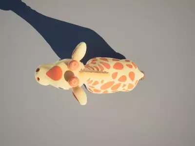 Cute Giraffe Toy Free 3D model
