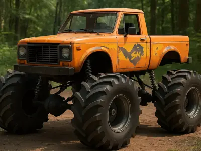 Vintage Monster Truck 3D print model