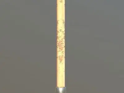 Game Ready Pitchfork 3 spikes Farming Tool PBR Low-poly 3D model