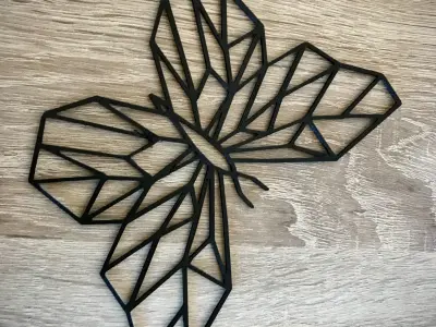 Geometric Butterfly 3D print model
