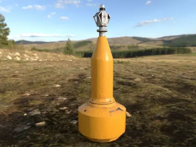 Navigation Buoy T01 V01 Dirtier Version 2 Foundation Studios Low-poly 3D model