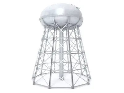 Water Storage Tower 3D model purchase