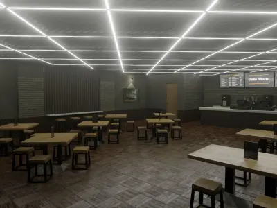 Coffee Shop Free 3D model