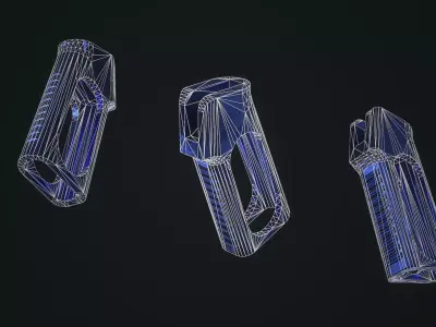 AR15 Skeleton Pistol Grip Low-poly 3D model