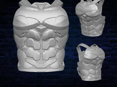 Anti Hero Vest 3D printable File for Action Figures 3D print model