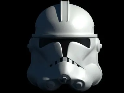 Clone Trooper Helmet Low-poly 3D model