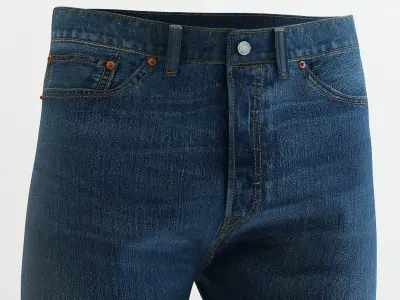 Levi's - 501 Blue Jeans 3D model