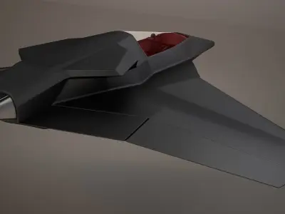  3D HD Spaceship Bomber model 3D model