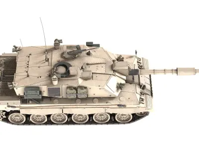 FV4034 Challenger 2 UK Low-poly 3D model