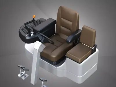 Interior - Combine 1688  3D model