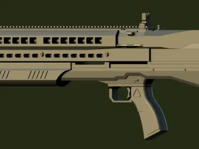 UTAS UTS-15 shotgun 3D model 3D model