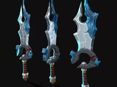 Stylized Sword  Low-poly 3D model