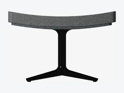 Furniture - Seating - Contemporary - Cordia Lounge - Footstool Low-poly 3D model