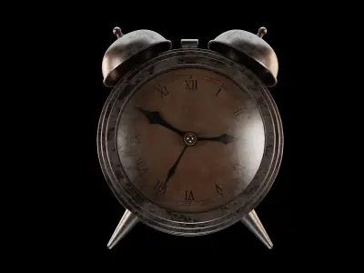 Old Alarm Clock 3D Model  3D model
