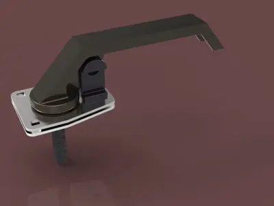 Handle plastic latch Free 3D model