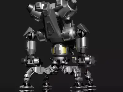 Robot Spider Mecha 3D Model Blend FBX OBJ 3D model