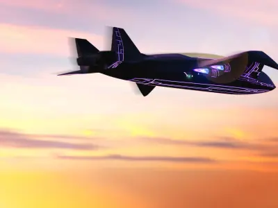 Luxury Cargo Plane Low-poly 3D model
