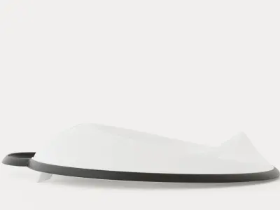 Toilet seat Low-poly 3D model