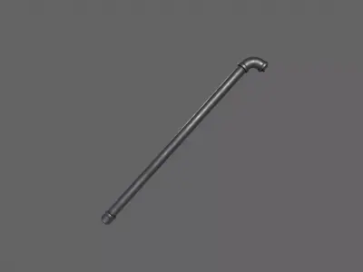 PBR Pipe Weapon V1a Low-poly 3D model
