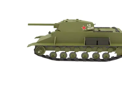 KV1 WW2 SOVIET TANK 3D model
