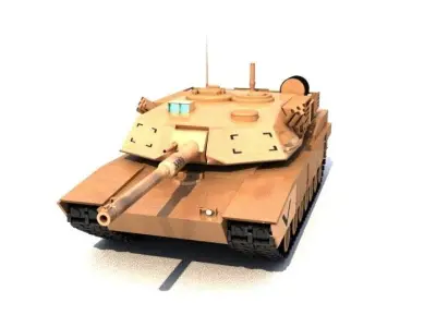 m1 abram tank 3D model