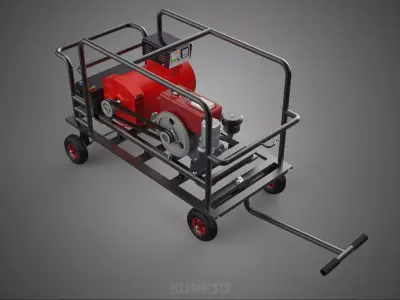 ARC WELD WELDER WELDING MACHINE POWER DIESEL GENERATOR GENSET KW 3D model
