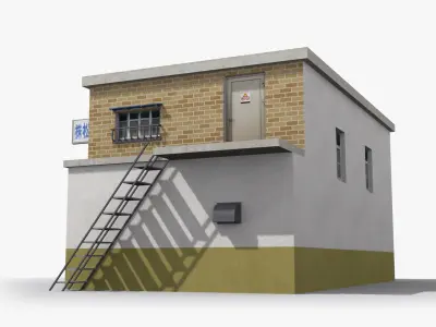 Japanese House x5 Low-poly 3D model purchase