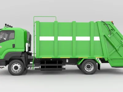 ISUZU DECA-GXZ360 Garbage Truck 3D model