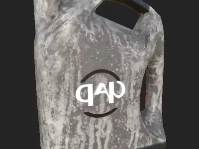 Oil Bottle 4K PBR GameReady Low-poly 3D model