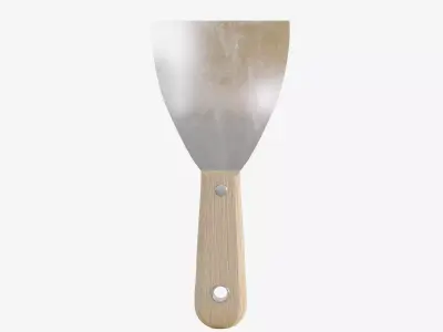 Wooden Spatula for Putty Low-poly 3D model purchase