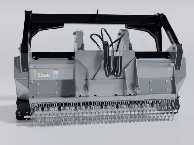FORESTRY MULCHER 500U 3D MODEL Low-poly 3D model