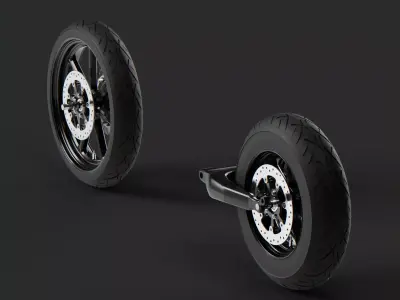 Wheels Harley Davidson Electra Glide Ultra Cla Free 3D model