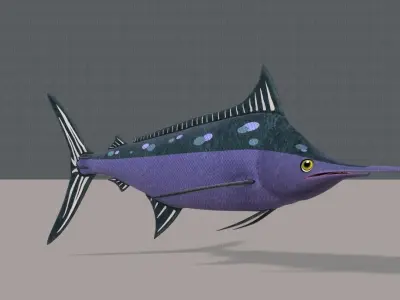 Fish V04 Low-poly 3D model