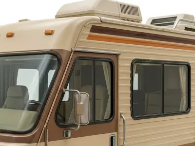 1986 Fleetwood Bounder Breaking Bad Style RV Low-poly 3D model