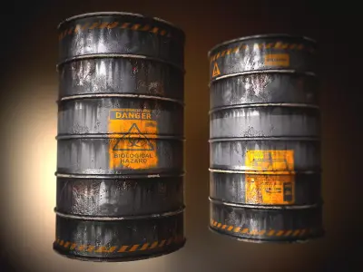 Barrel Drum Free 3D model