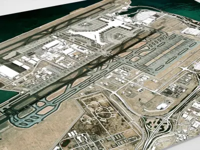 Hamad International Airport 3D model