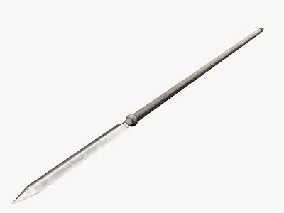 Medieval Spear Low-poly 3D model 7