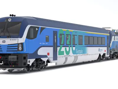 Siemens Vectron - Vectrain ComfortJet Train Collection 1 3D model