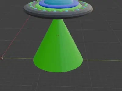 low polly ufo 3D model