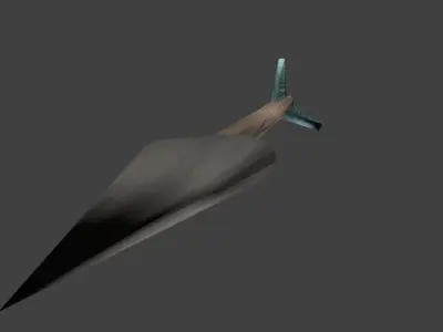 Wooden Arrow Free low-poly 3D model