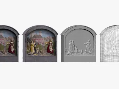 001260 picture from galery christians Free low-poly 3D model
