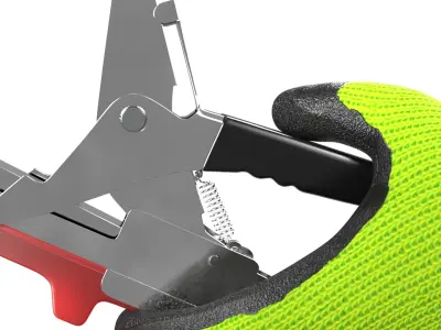  Plant Tapener Tool in Hand with Safety Glove 