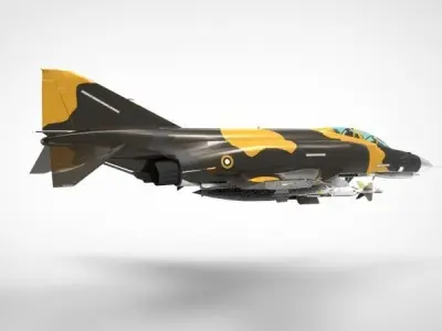 F-4E Phantom II  3D model