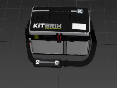 KITBRIX Large Waterproof Sports Bag Low-poly 3D model