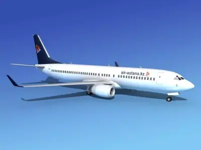 Boeing 737-800 Air Astana 3D model
