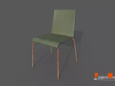Old Metal Chair version 001 Free low-poly 3D model